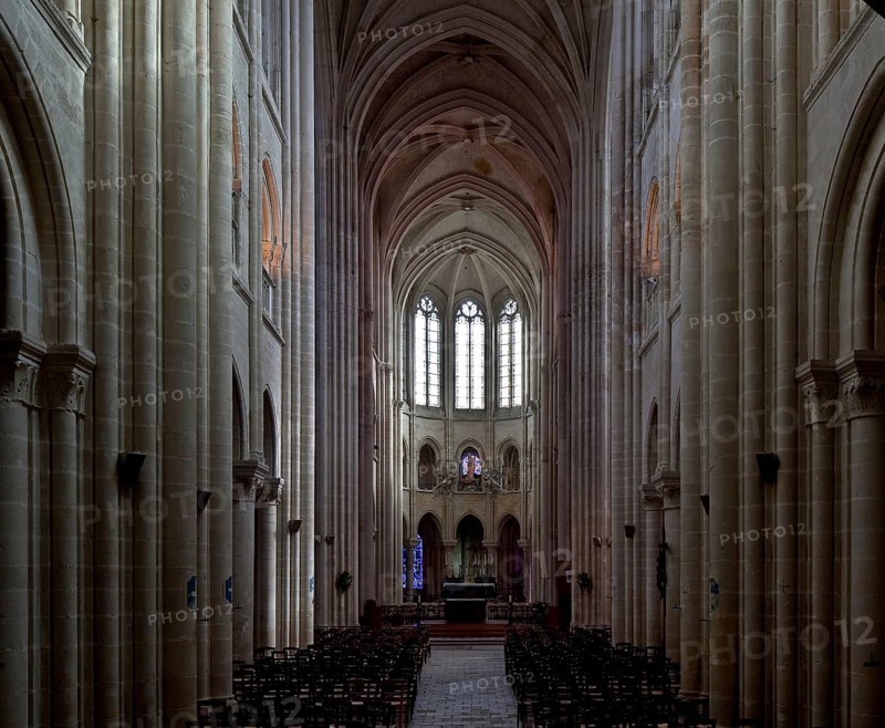 Senlis, Cathedral Notre-Dame, view to the east, St., Saint, Saint
