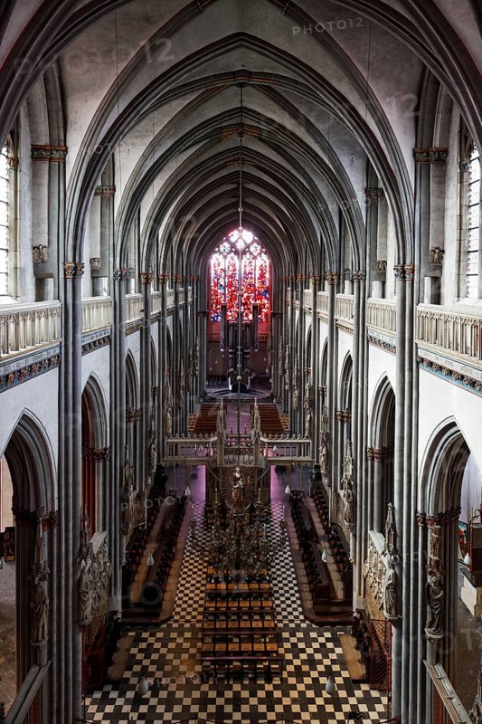 View from the walkway above the high altar to the west, St., Sankt, Saint