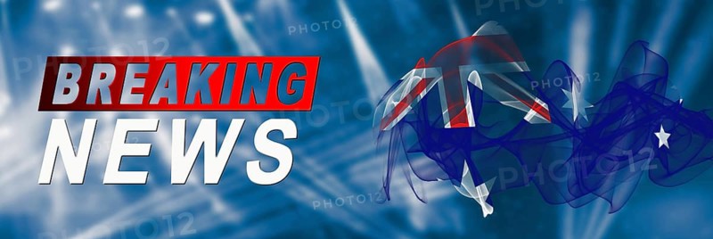 Australia Breaking News, Smoke Flag Background