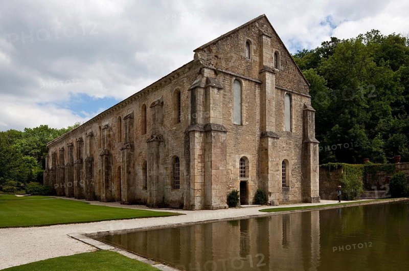 Fontenay former Cistercian monastery Building with forge built at the end of the 12th century View from north-west