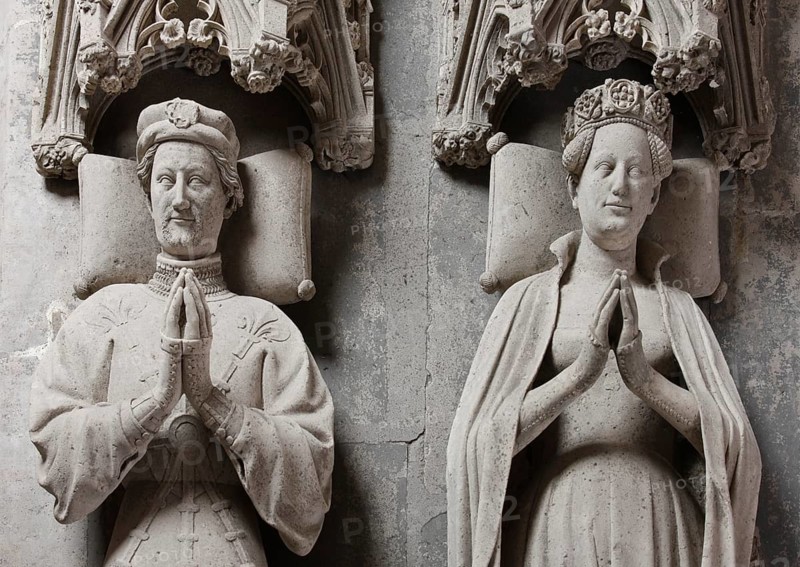 Prince's tomb, double tomb for Count Adolf I (1368 - 1394) and his wife Countess Margareta, around 1400, St., St., Saint