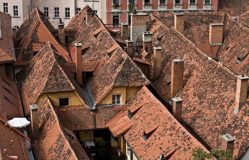 Sackstrasse, roofscape
