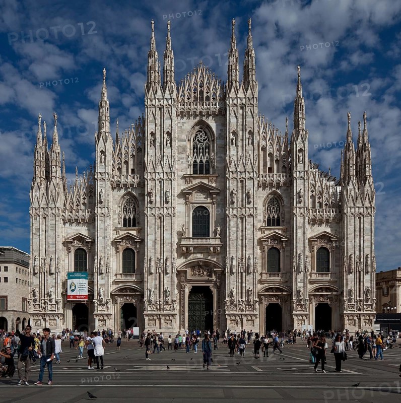 Built from 1386, west façade completed after 1805, height 68 m, width 62 m, portals mid-17th century, St., Sankt, Saint