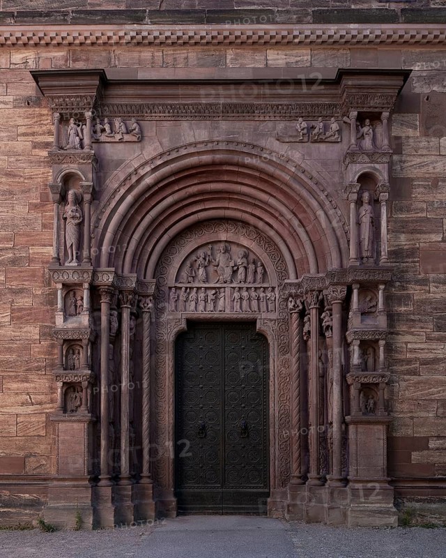 Galluspforte around 1185, General view, St., Sankt, Saint