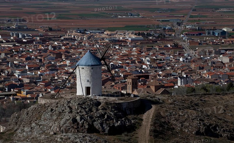 Windmill above the city