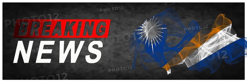 Marshall Islands Breaking News, Smoke Flag Background
