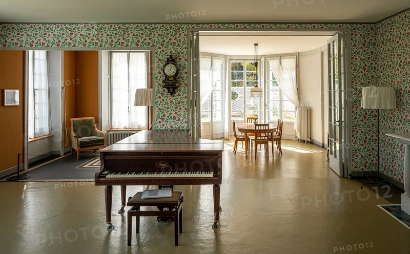 La Chaux-de-Fonds, Villa Jeanneret-Perret (known as Maison Blanche) built in 1912 by Le Corbusier / Charles Jeanneret for his parents, living room