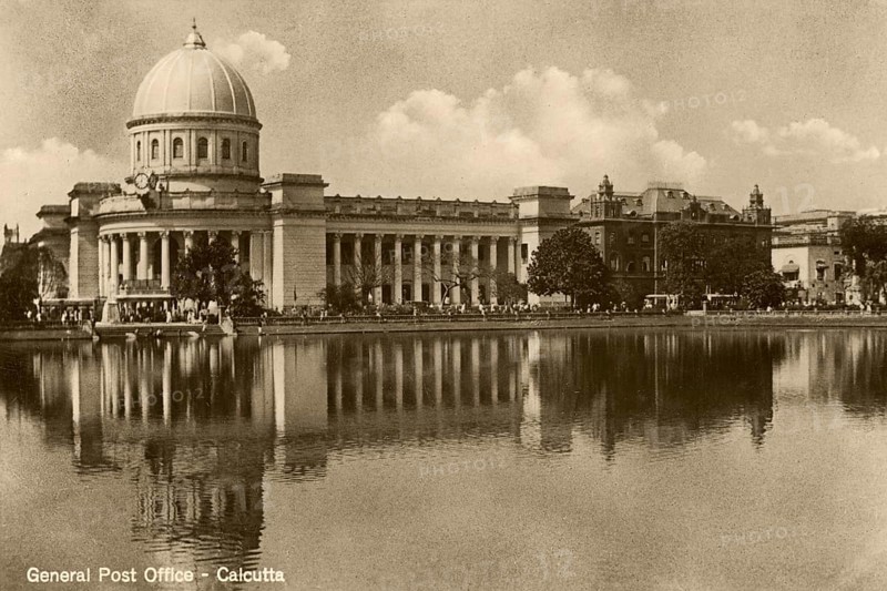 Postcard of General Post office, Calcutta Kolkata, West Bengal, India, Asia