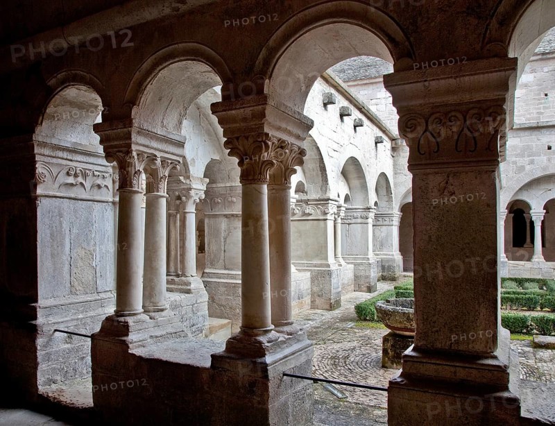 Cistercian monastery founded in 1148, cloister, view from the south to the west wing