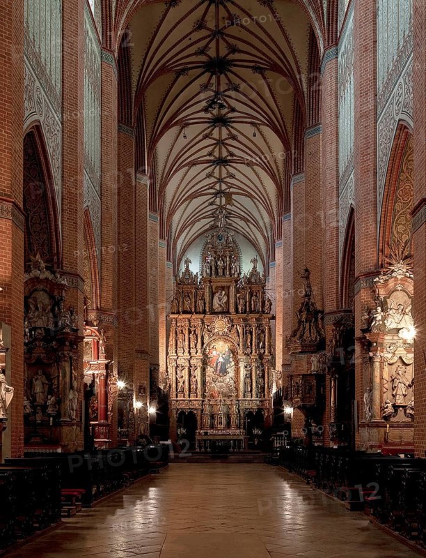 Former Cistercian church, central nave facing east, St., Sankt, Saint