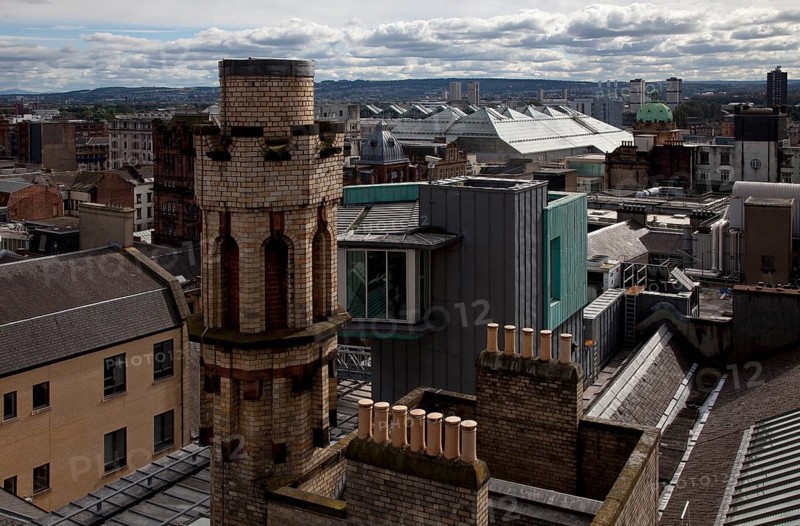 GB Glasgow View of the south city centre, seen from The Lighthouse exhibition centre