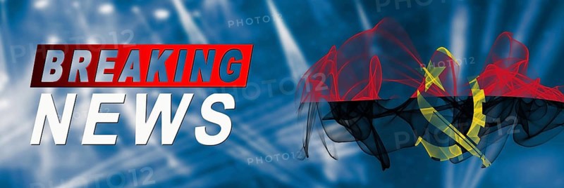 Angola Breaking News, Smoke Flag Background