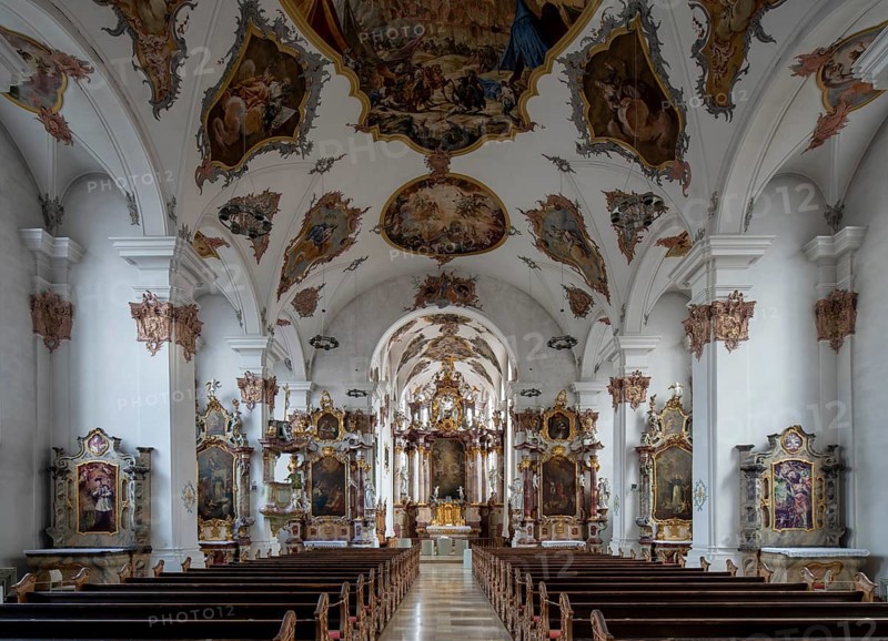 Rottweil, Predigerkirche, former Dominican monastery church, built in the 13th century and remodelled in 1753