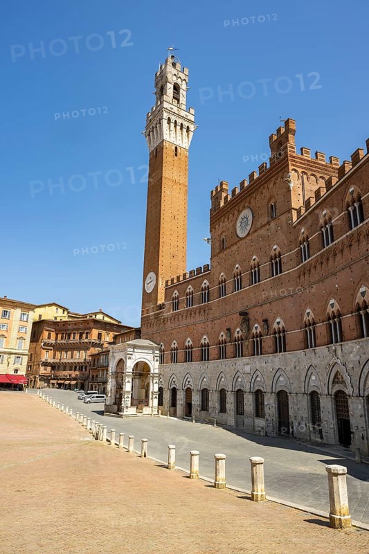 Piazza del Campo, Siena, Unesco World Heritage Site, Tuscany, Italy, Europe