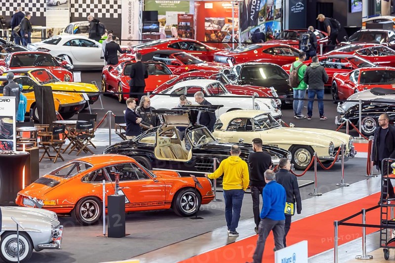 Retro Classics car show opens in Stuttgart. With over 90, 000 visitors and more than 900 exhibitors, the trade fair for driving culture is the central meeting point for the classic car scene in southern Germany. Stuttgart, Baden-Württemberg, Germany, Europe