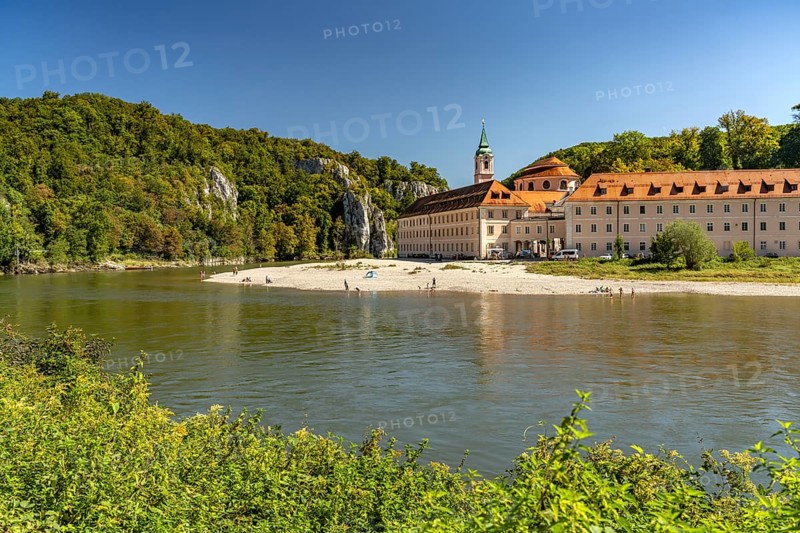 Weltenburg Benedictine Abbey on the Danube near Weltenburg, Bavaria, Germany, Europe