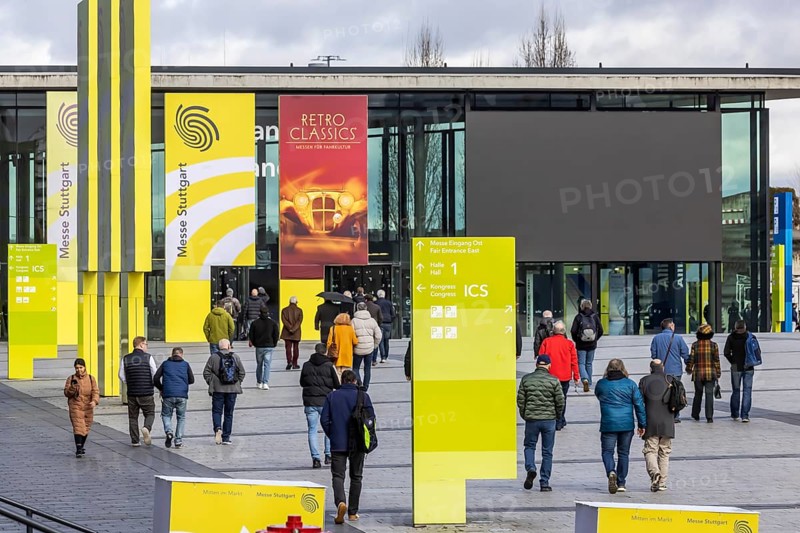 Retro Classics car show opens in Stuttgart. With over 90, 000 visitors and more than 900 exhibitors, the trade fair for driving culture is the central meeting point for the classic car scene in southern Germany. Stuttgart, Baden-Württemberg, Germany, Europe