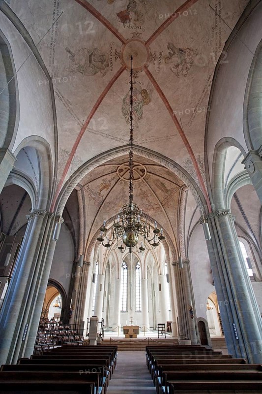 Protestant St Mary's Church, interior photo, Lippstadt, North Rhine-Westphalia, Germany, Europe