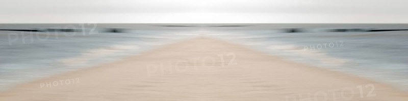Mirrored picture, blurred, waves on Sylt North Sea beach, National Park Wadden Sea, Sylt, Hoernum, North Frisia, Schleswig-Holstein, Germany | Mirrowed picture, blurred, waves on beach, North Sea, National Park Wadden Sea, Sylt, Schleswig-Holstein, Germany, Nordsestrand, Hoernum, Schleswig-Holstein, Germany, Europe