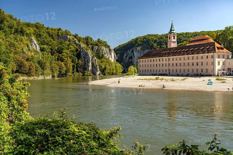 Weltenburg Benedictine Abbey on the Danube near Weltenburg, Bavaria, Germany, Europe