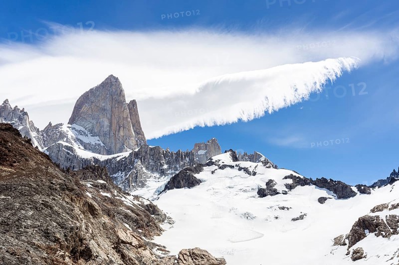 Mount Fitz Roy, Laguna de los Tres Trail, El Chaltén, Santa Cruz Province, Argentina, South America