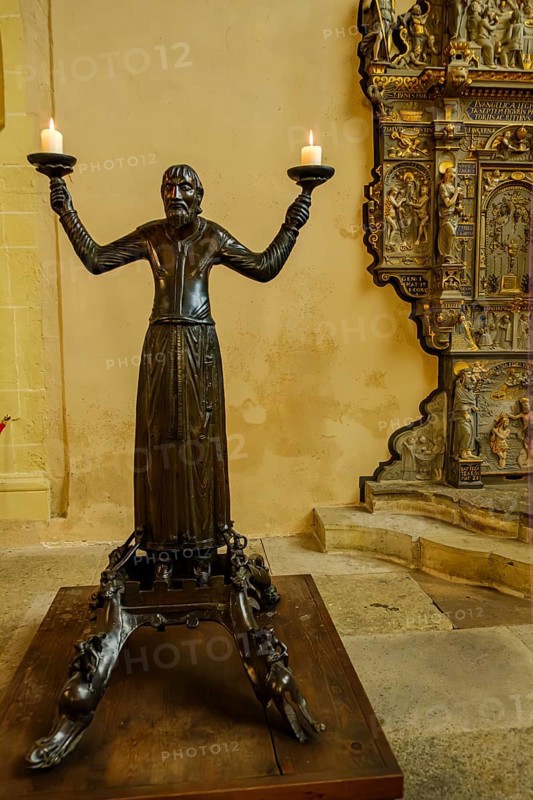 So-called Wolfram or Wolfram chandelier, St Mary's Cathedral in Erfurt, Thuringia, Germany, for editorial use only, Europe