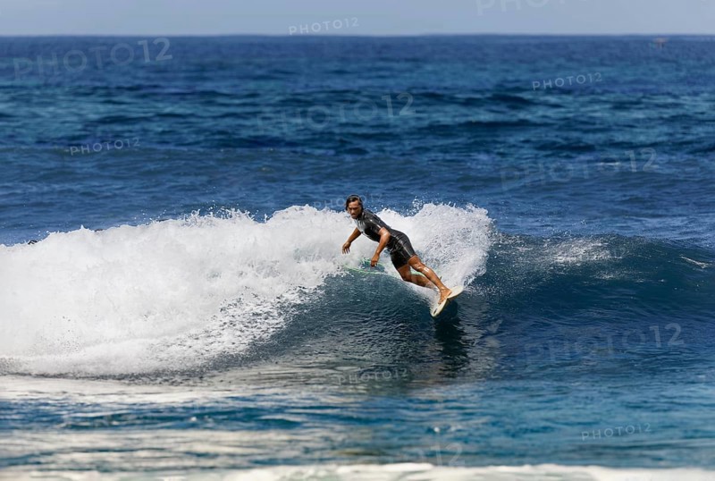 Surfer, surfing, surfers, surfing, water sports, Tahitian, wave, spray, surf, Teahupoo, also Chopes, surf spot, Tahiti-Iti, Tahiti, Society Islands, Leeward Islands, French Polynesia, Oceania
