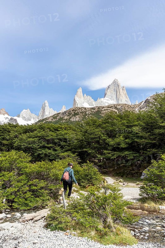 Laguna de los Tres Trail, Mount Fitz Roy, El Chaltén, Santa Cruz Province, Argentina, South America