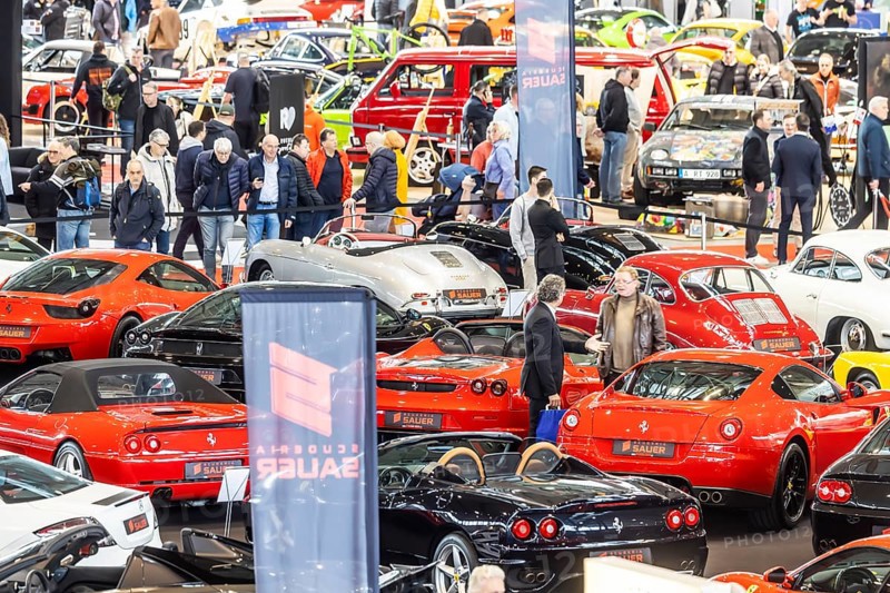 Retro Classics car show opens in Stuttgart. With over 90, 000 visitors and more than 900 exhibitors, the trade fair for driving culture is the central meeting point for the classic car scene in southern Germany. Stuttgart, Baden-Württemberg, Germany, Europe