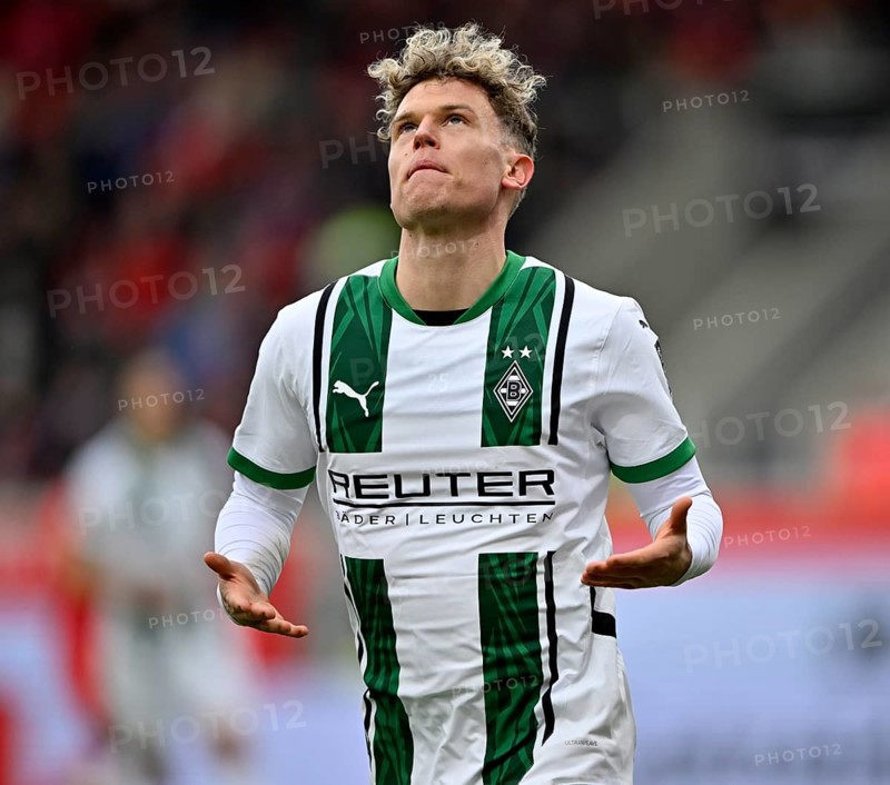 Goal celebration Robin Hack Borussia Mönchengladbach BMG (25) Voith-Arena, Heidenheim, Baden-Württemberg, Germany, Europe