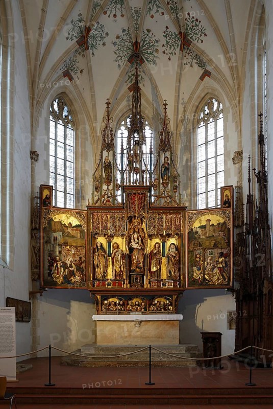 High altar from 1493 from the Ulm school, St., Sankt, Saint