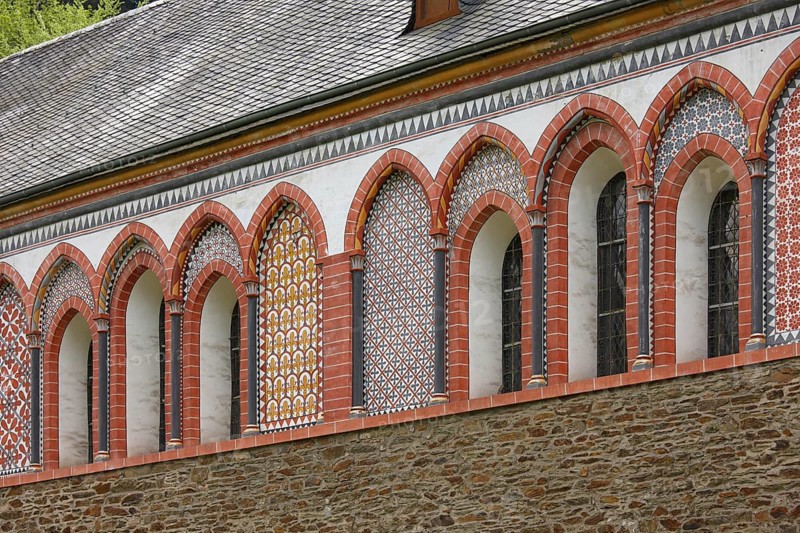 Coloured plaster on the north side, St., Sankt, Saint