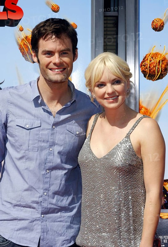 Bill Hader and Anna Faris at the Los Angeles premiere of 'Cloudy With A Chance Of Meatballs' held at the Mann Village Theater jn Westwood, USA on September 12, 2009, Westwood, California, USA, North America