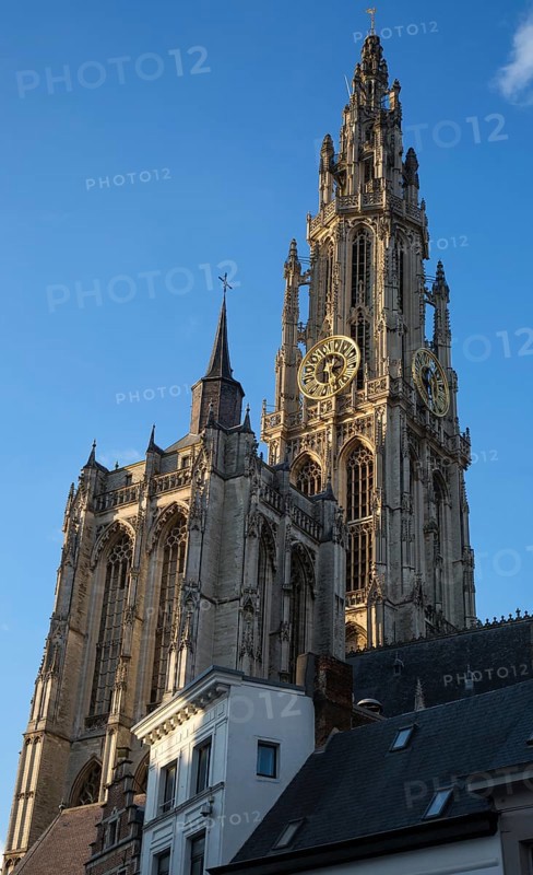 Antwerp, Cathedral of Our Lady 14-16th century View from south North tower 123 m high, St., Saint, Saint