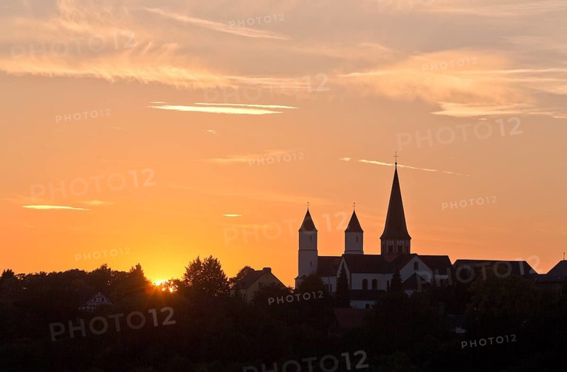 View from south-east at sunset, St., Sankt, Saint