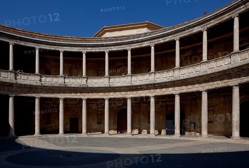 Palace of Charles V, begun in 1526, inner courtyard