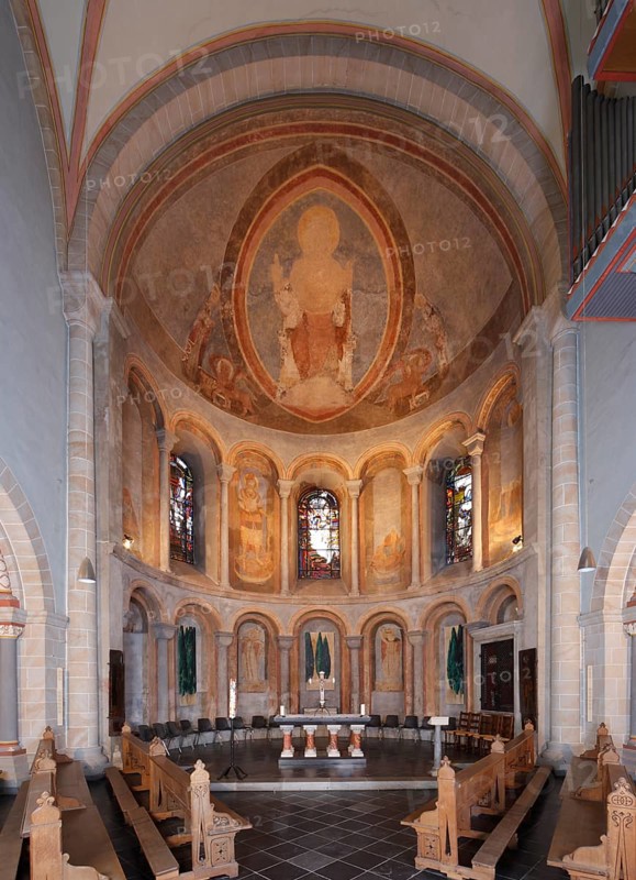 Choir apse, frescoes, St., Saint, Saint