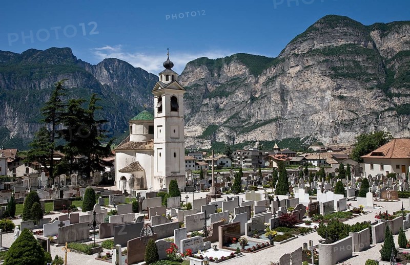 Italy S-Tyrol Salurn Cemetery m Chapel