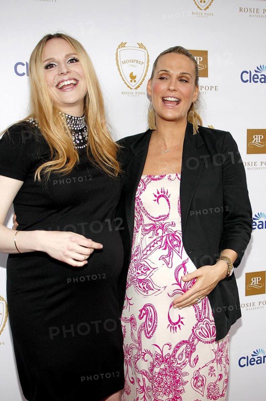 SANTA MONICA, CA - MARCH 29, 2012: Rosie Pope and Molly Sims at the Rosie Pope Maternity Store Opening in Santa Monica, USA on March 29, 2012, Santa Monica, California, USA, North America