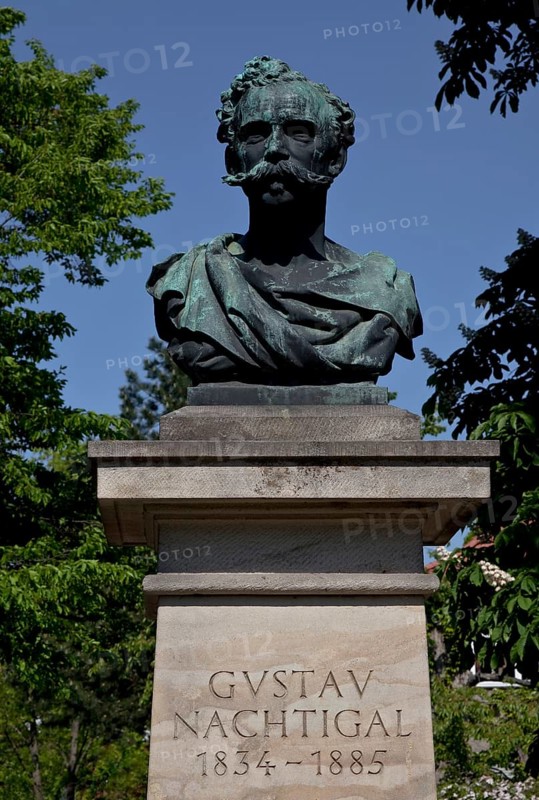 Gustav Nachtigal, born 1834 in Eichstedt near Stendal, African explorer, died 1885, memorial erected 1891