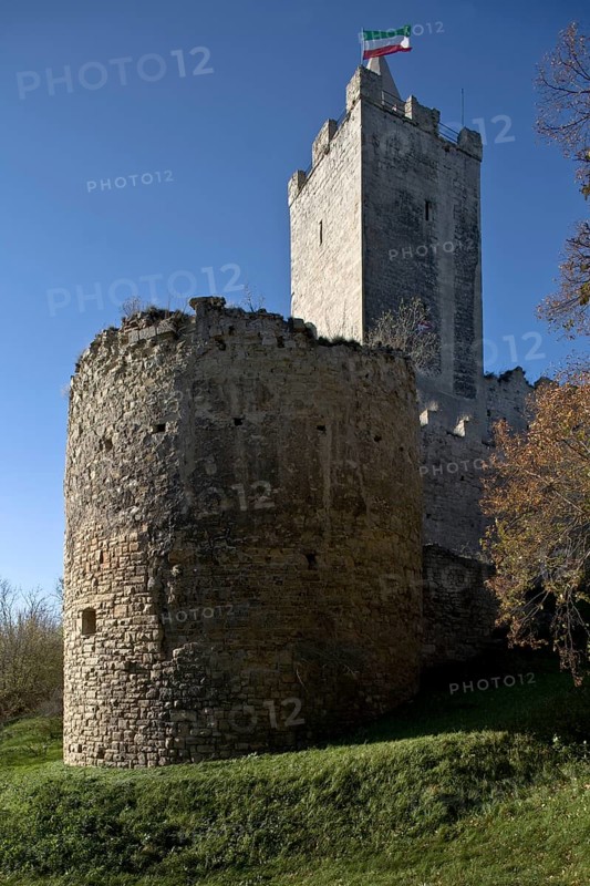 Rudelsburg Castle, keep and south-east bastion