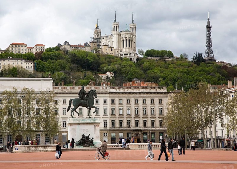 Above the Basilica of Notre-Dame de Fourvière, St., Saint, Saint