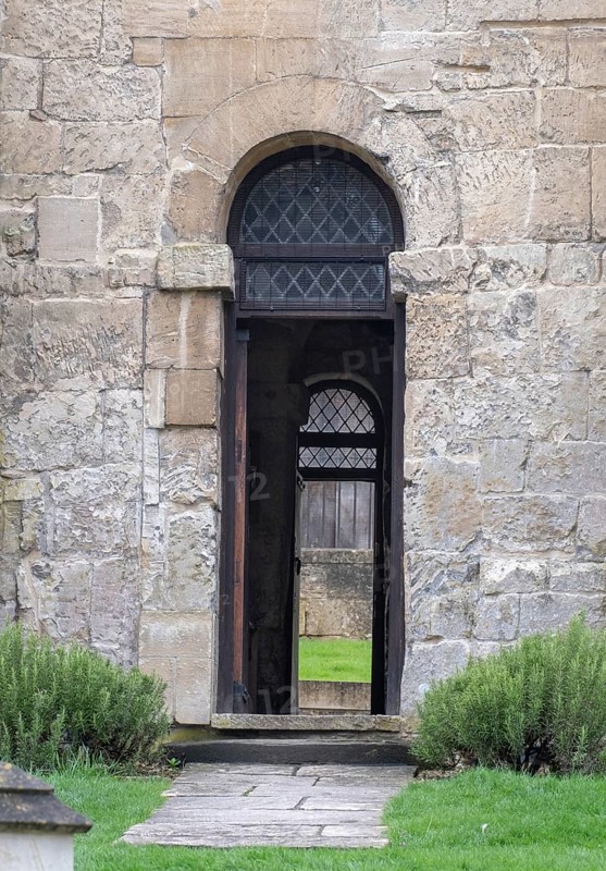 Bradford-on-Avon, Anglo-Saxon village church of St Lawrence, south portal