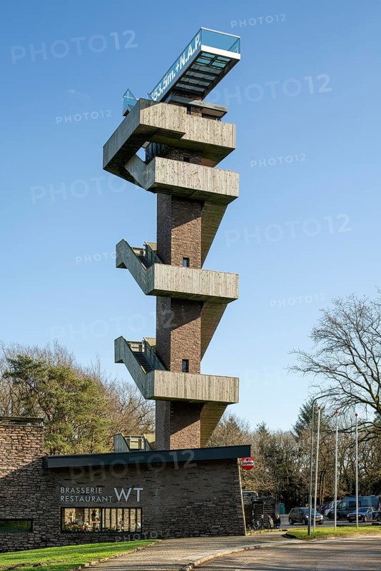 Vaals, Vaalserberg, Wilhelmina Tower, observation tower at the border triangle on the Dutch side