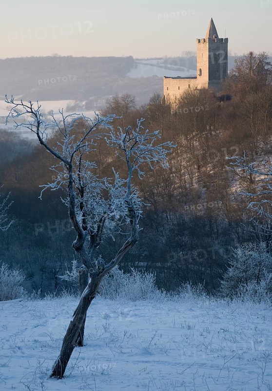 Rudelsburg Castle, Winter