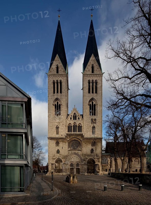 View from west, St., Sankt, Saint