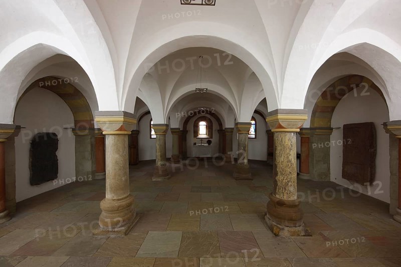 Crypt, view to the east Church of St., Church of St., St., St., Saint