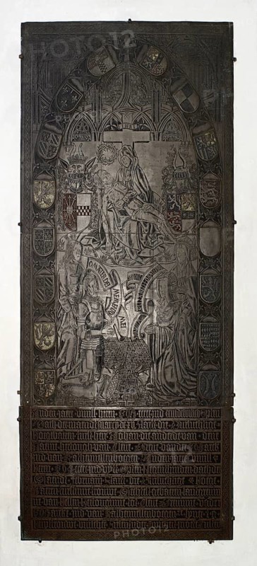 Princely tomb, grave slab, St., Saint, Saint