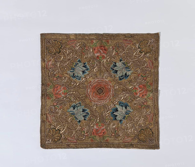 Goblet velum around 1756, goldsmithing and textile art from the 16th to the 20th century, St., Saint, Saint