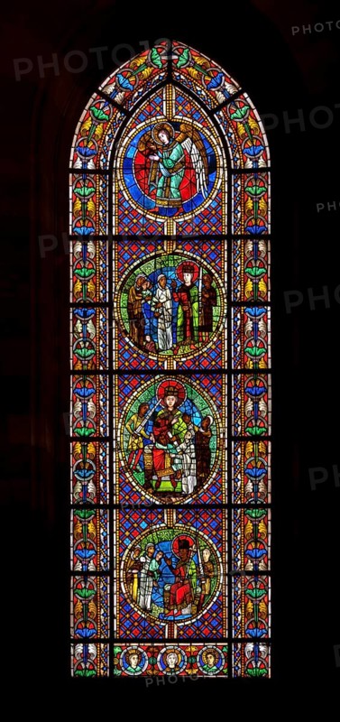 Strasbourg Cathedral, Cathédrale Notre-Dame de Strasbourg, Window of the north transept, Right window north wall: Judgement of Solomon